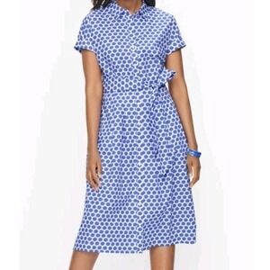 Talbots Cotton Dolman Sleeve Shirtdress Size Petite 0 NWOT